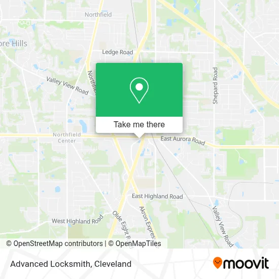 Advanced Locksmith map