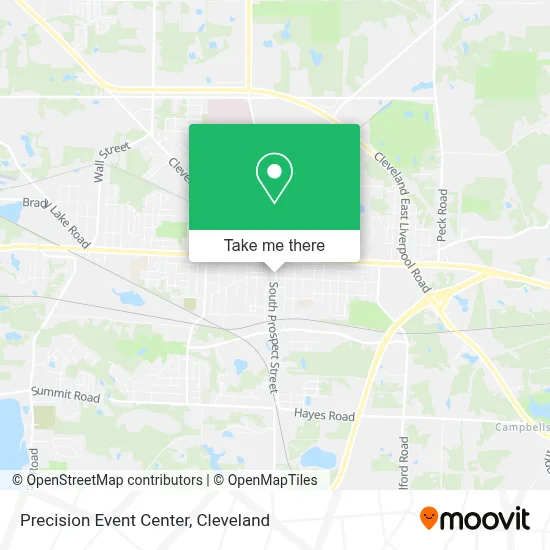 Precision Event Center map