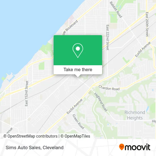 Sims Auto Sales map
