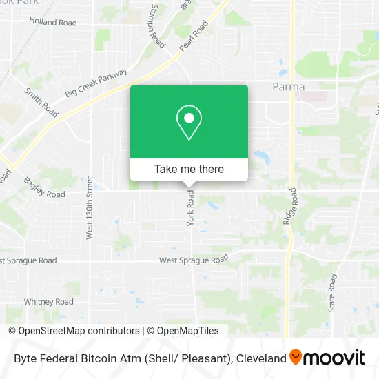 Byte Federal Bitcoin Atm (Shell/ Pleasant) map