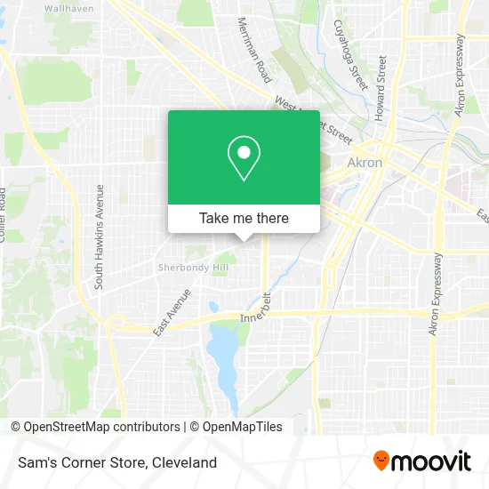 Sam's Corner Store map