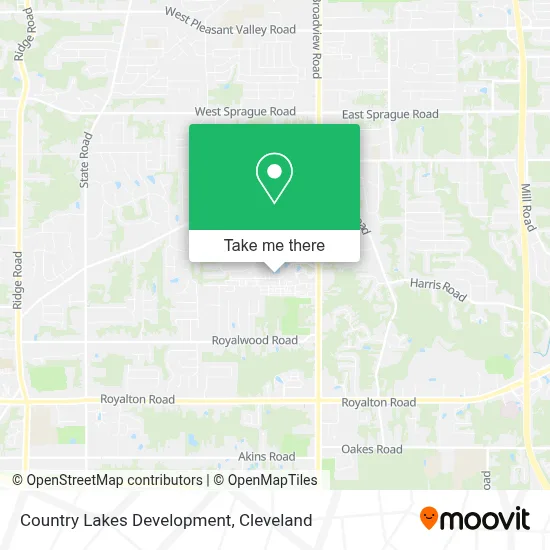 Country Lakes Development map