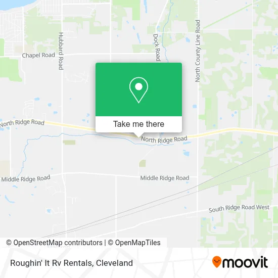 Roughin' It Rv Rentals map
