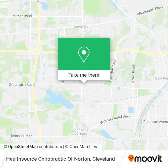 Healthsource Chiropractic Of Norton map