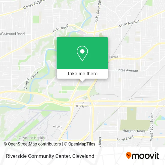 Riverside Community Center map
