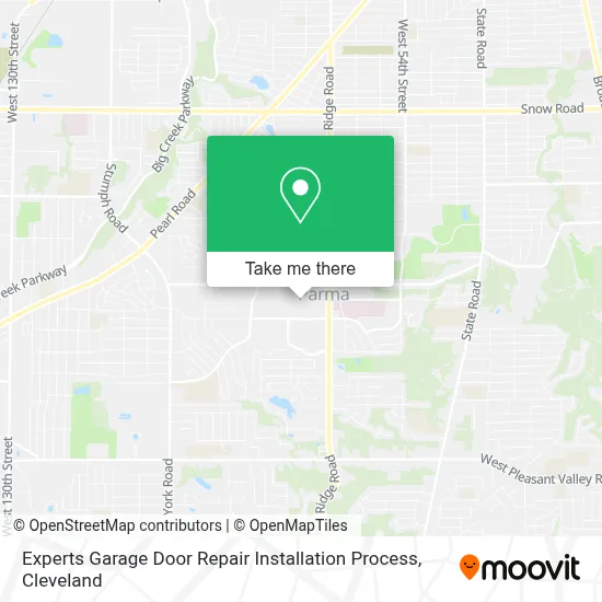Experts Garage Door Repair Installation Process map
