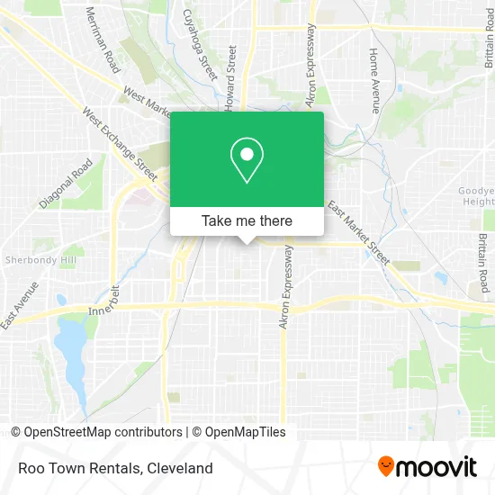 Roo Town Rentals map