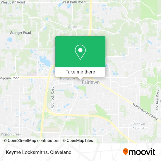 Keyme Locksmiths map