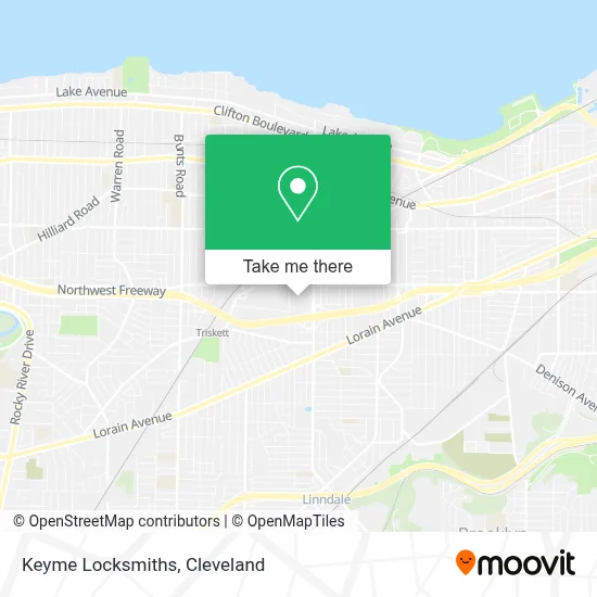 Keyme Locksmiths map