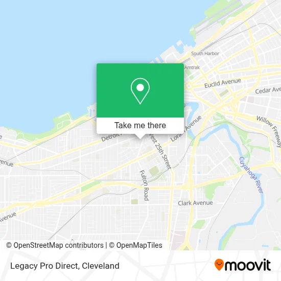 Legacy Pro Direct map