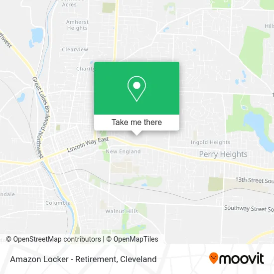 Amazon Locker - Retirement map