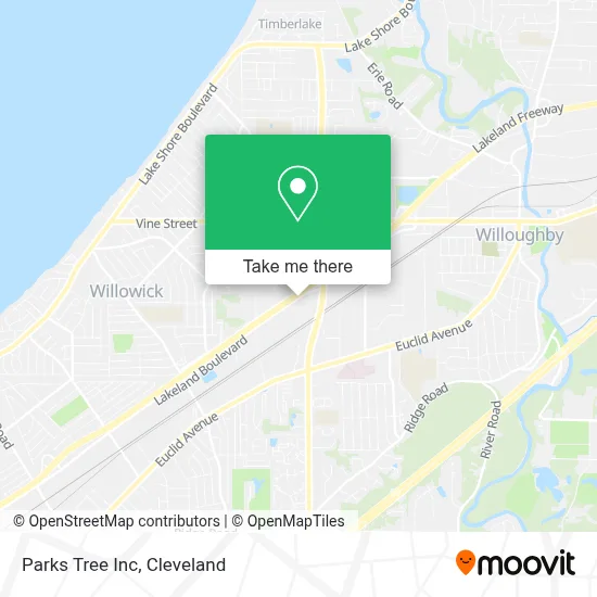 Parks Tree Inc map