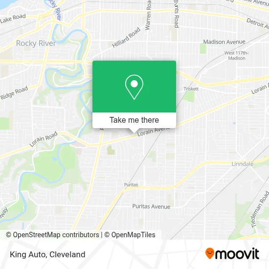 King Auto map