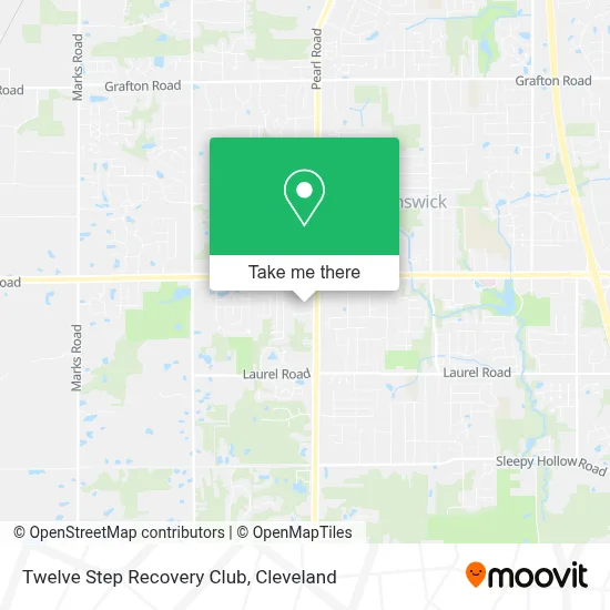 Twelve Step Recovery Club map