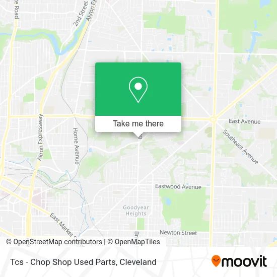 Tcs - Chop Shop Used Parts map