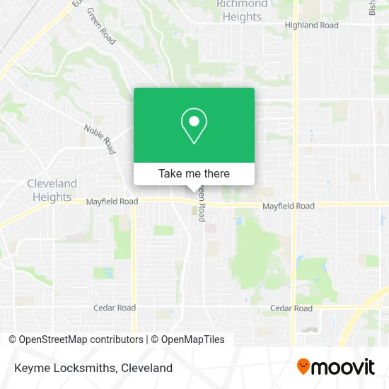 Keyme Locksmiths map