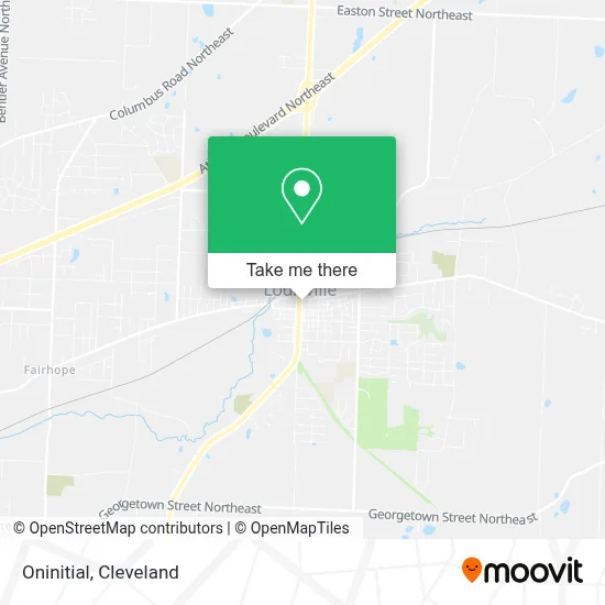 Oninitial map