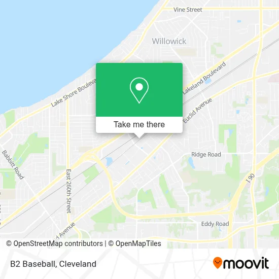 B2 Baseball map