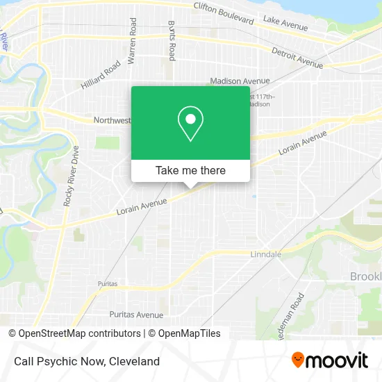 Call Psychic Now map
