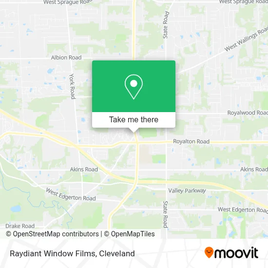 Raydiant Window Films map