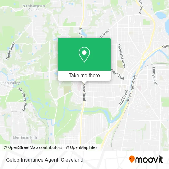 Geico Insurance Agent map