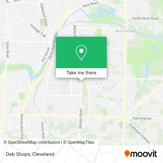 Deb Shops map