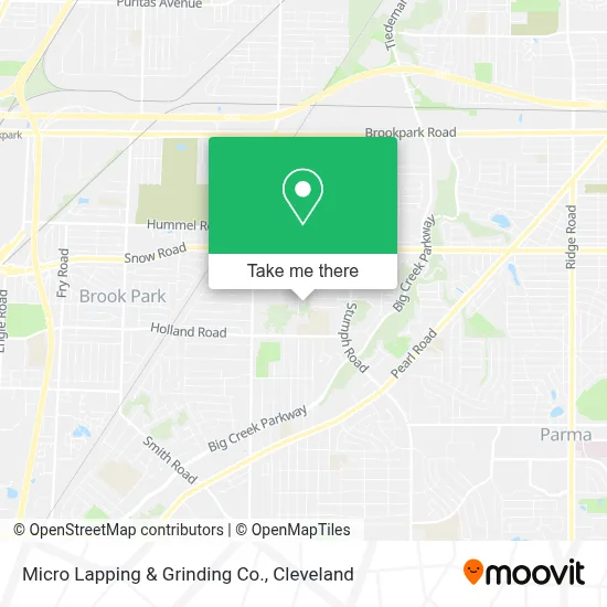Micro Lapping & Grinding Co. map