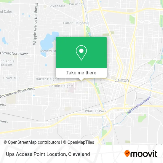 Ups Access Point Location map