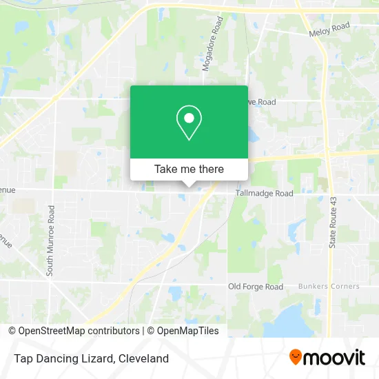 Tap Dancing Lizard map