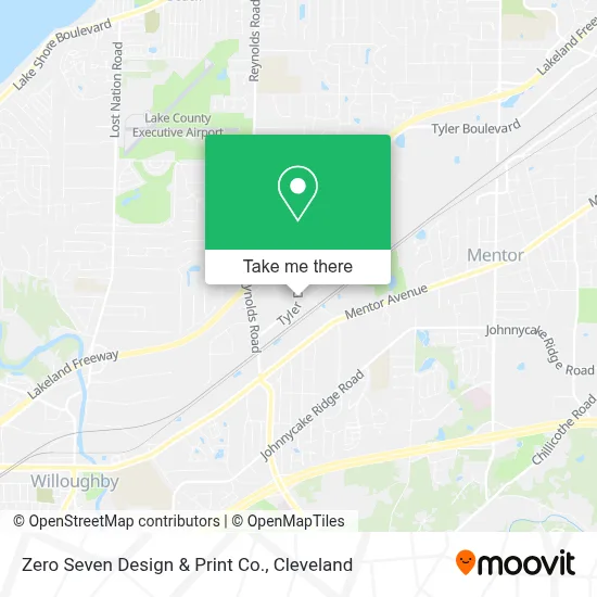 Zero Seven Design & Print Co. map