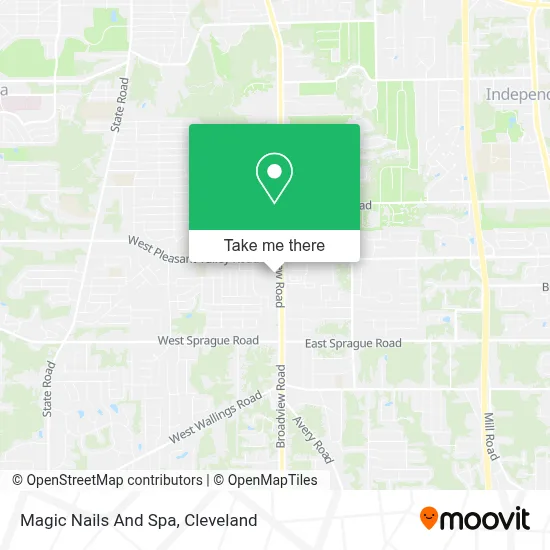 Magic Nails And Spa map