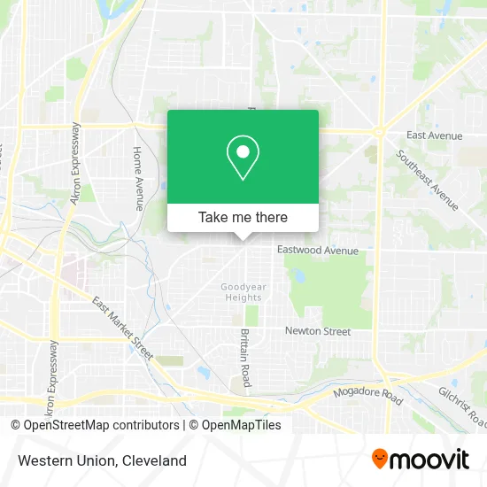 Western Union map