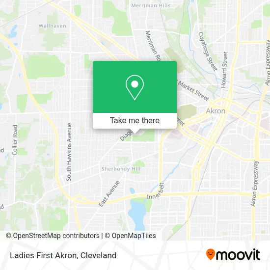 Ladies First Akron map