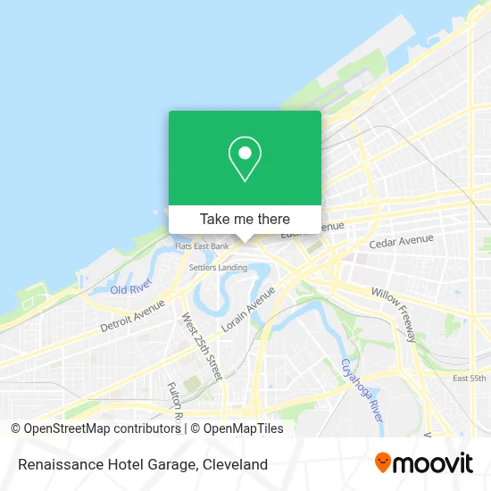 Renaissance Hotel Garage map