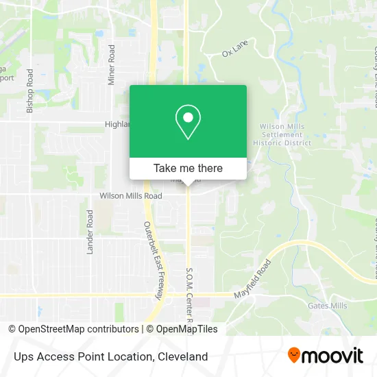 Ups Access Point Location map