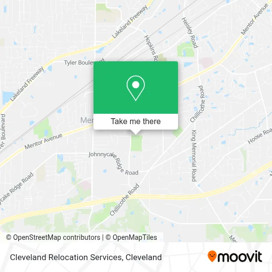 Cleveland Relocation Services map