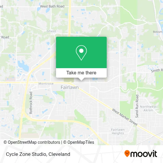 Cycle Zone Studio map