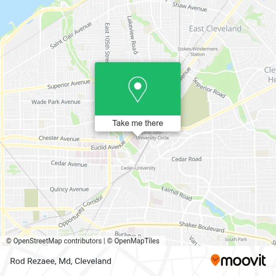 Rod Rezaee, Md map