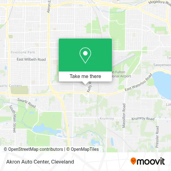 Akron Auto Center map