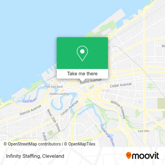 Infinity Staffing map