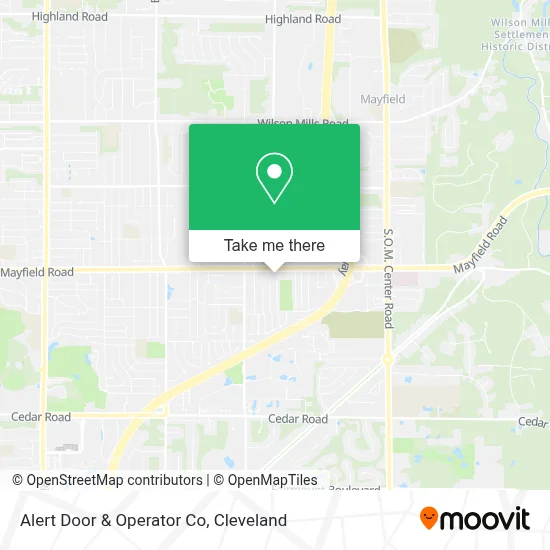 Alert Door & Operator Co map