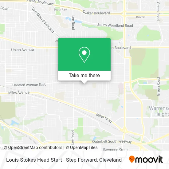 Louis Stokes Head Start - Step Forward map
