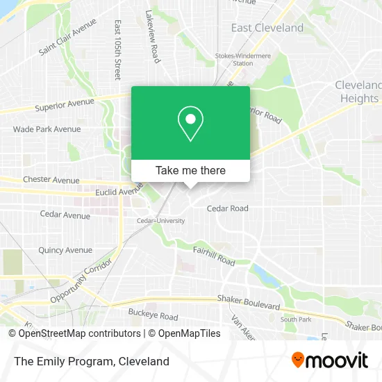 The Emily Program map