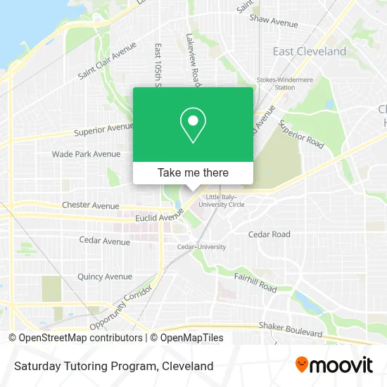 Saturday Tutoring Program map