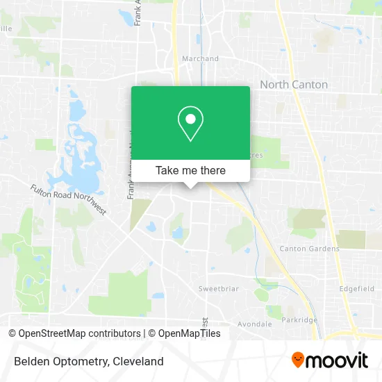 Belden Optometry map