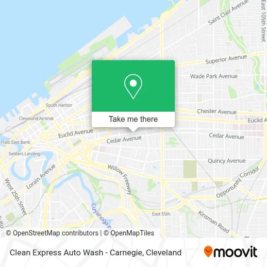 Clean Express Auto Wash - Carnegie map