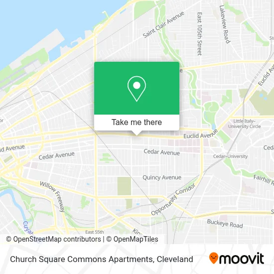 Church Square Commons Apartments map