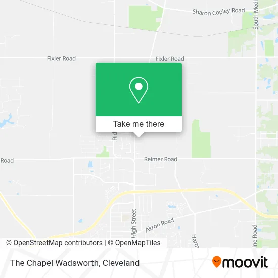 The Chapel Wadsworth map