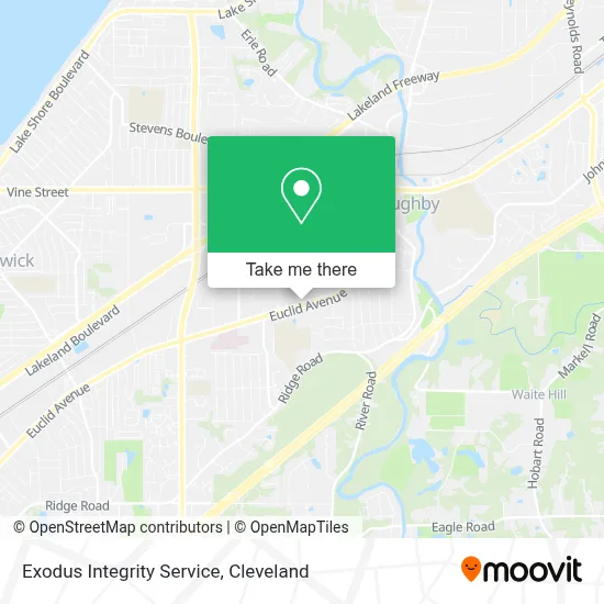 Exodus Integrity Service map