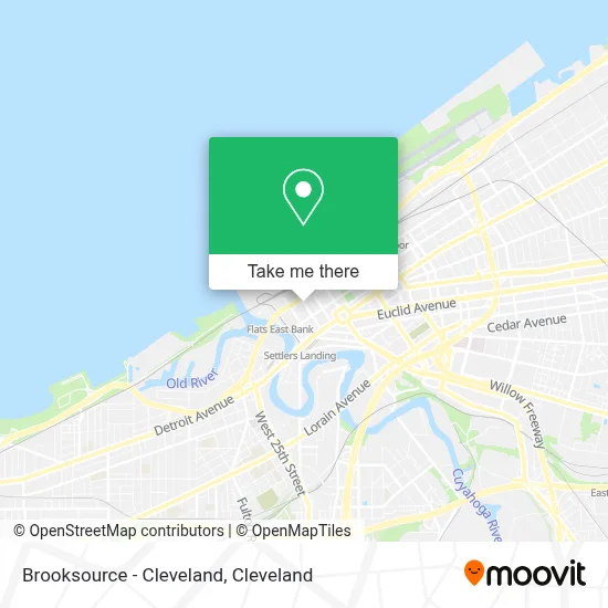 Brooksource - Cleveland map